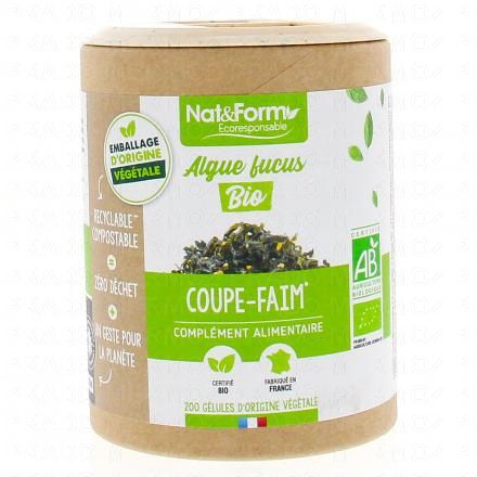 NAT & FORM Ecoresponsable - Algue Fucus Bio 200 g&eacute;lules
