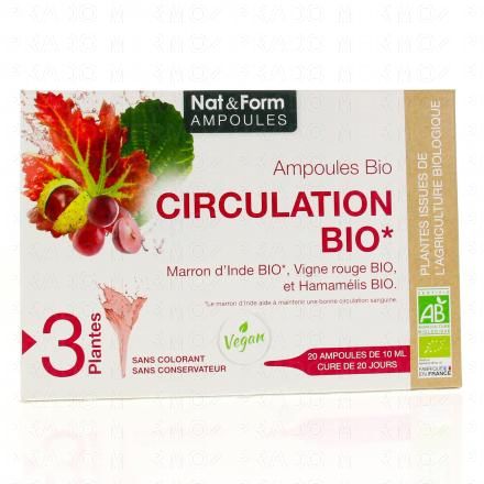 NAT & FORM Ampoules Circulation Bio 20 ampoules