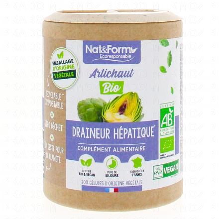 NAT & FORM Ecoresponsable - Artichaut Bio 200 g&eacute;lules