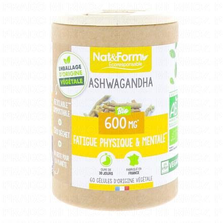 NAT&FORM Ecoresponsable - Ashwagandha Bio x60 g&eacute;lules