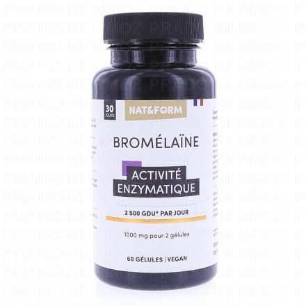 NAT&FORM Brom&eacute;la&iuml;ne 1000mg 60 g&eacute;lules