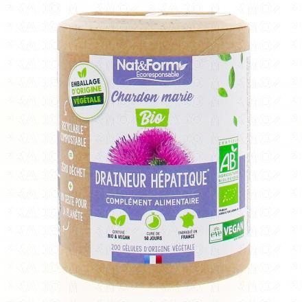 NAT & FORM Ecoresponsable - Chardon Marie bio 200 g&eacute;lules