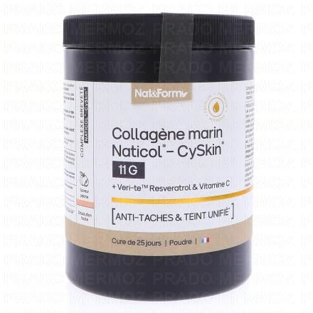 NAT & FORM Collag&egrave;ne Marin Naticol CySkin 11g Anti-T&acirc;ches et Teint Unifi&eacute; poudre 365g