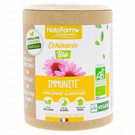 NAT & FORM Ecoresponsable - Echinac&eacute;e Bio 200 g&eacute;lules