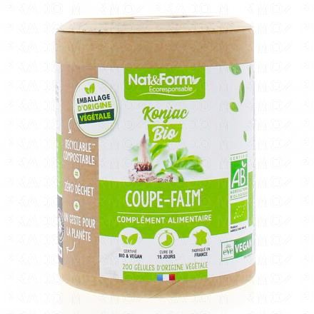 NAT & FORM Ecoresponsable - Konjac bio 200 g&eacute;lules