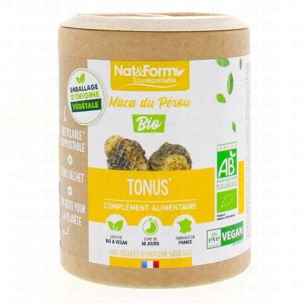 NAT & FORM Ecoresponsable - Maca Bio 200 g&eacute;lules