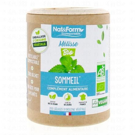 NAT & FORM Ecoresponsable - M&eacute;lisse bio 200 g&eacute;lules