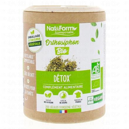 NAT & FORM Ecoresponsable - Orthosiphon bio 200 gélules