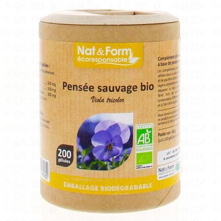 NAT & FORM Ecoresponsable - Pens&eacute;e sauvage bio 200 g&eacute;lules