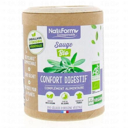 NAT & FORM Ecoresponsable - Sauge bio 200 g&eacute;lules
