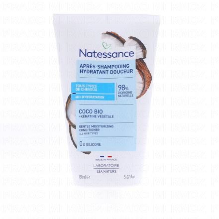 NATESSANCE Apr&egrave;s shampooing Coco et k&eacute;ratine v&eacute;g&eacute;tale tube 150ml