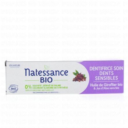 NATESSANCE Bio Dentifrice soin dents sensibles Tube 75ml