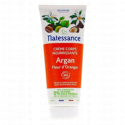 NATESSANCE Cr&egrave;me corps nourrissante argan bio 200ml
