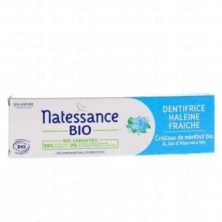 NATESSANCE Dentifrice haleine fraiche bio 75ml