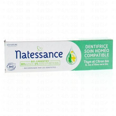 NATESSANCE Dentifrice soin hom&eacute;o compatible tube 75ml