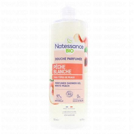 NATESSANCE Douche parfum&eacute;e p&ecirc;che blanche bio 500ml