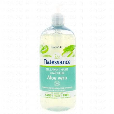 NATESSANCE Gel Lavant mains fra&icirc;cheur aloe vera Bio flacon 500ml