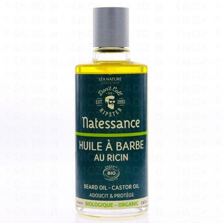 NATESSANCE Huile &agrave; barbe au ricin bio 100ml