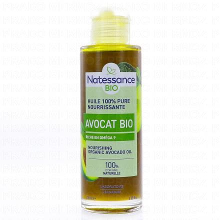 NATESSANCE Huile d'avocat nourrissante flacon 100ml