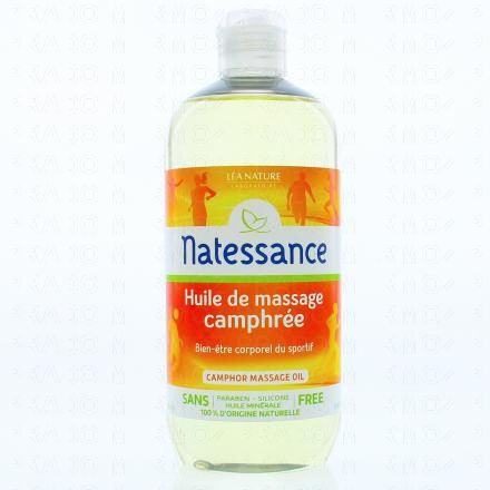 NATESSANCE Huile de massage camphr&eacute;e flacon 500 ml