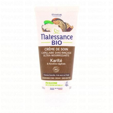NATESSANCE Karit&eacute; Cr&egrave;me de soin capillaire bio 100ml