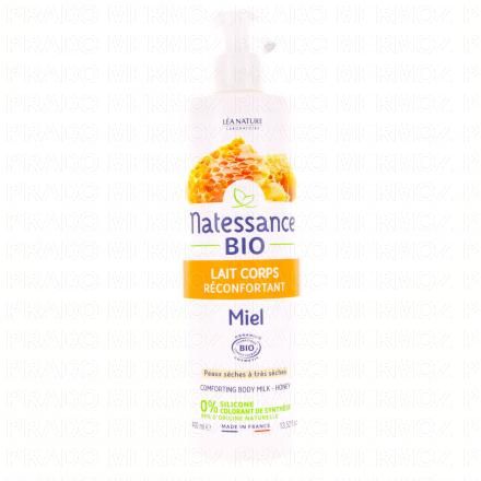 NATESSANCE Lait corps r&eacute;confortant miel bio 400ml