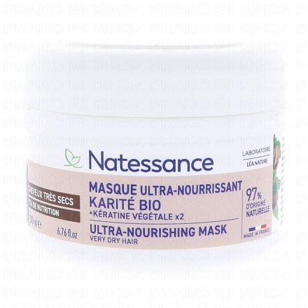 NATESSANCE Masque capillaire ultra-nourrissant à la karité 200ml