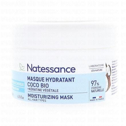 NATESSANCE Masque hydratant coco bio + k&eacute;ratine v&eacute;g&eacute;tale 200ml