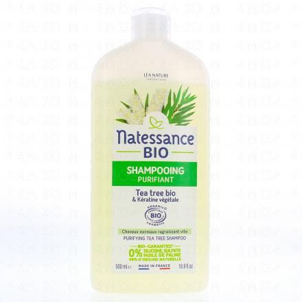 NATESSANCE Shampooing &Eacute;quilibrant Purifiant Tea Tree bio (500ml)