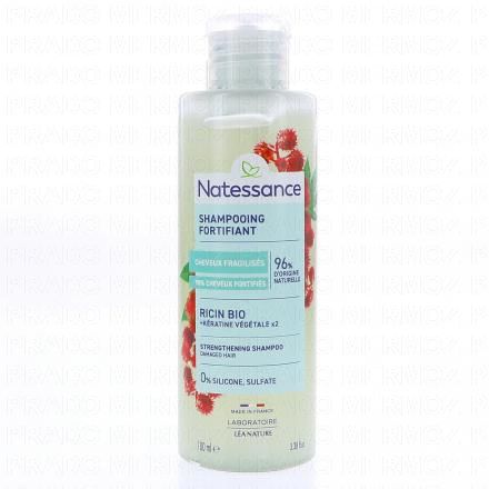 NATESSANCE Shampooing réparateur à l'huile de ricin (flacon 100ml)