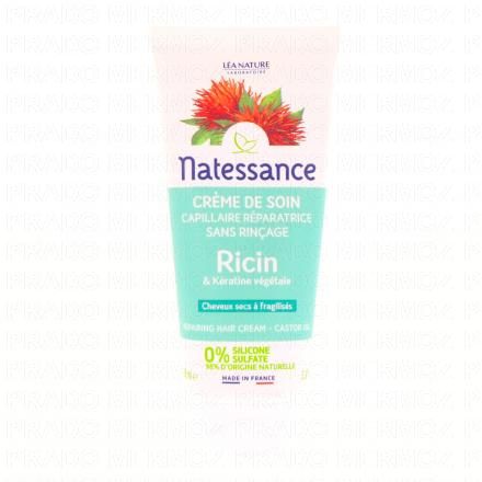 NATESSANCE Soin capillaire &agrave; l'huile de ricin tube 100ml