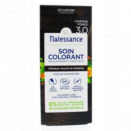 NATESSANCE Soin coloration ch&acirc;tain fonc&eacute; n&deg;3.0
