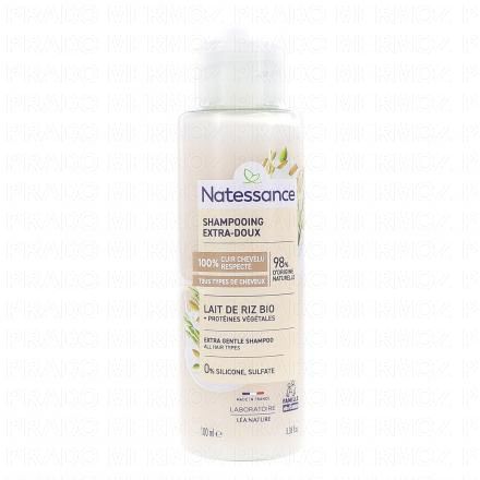 NATESSENCE Shampooing extra-doux au lait de riz bio (100ml)