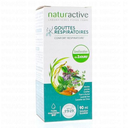 NATURACTIVE Gouttes respiratoires aux huiles essentielles BIO (flacon de 90 ml)