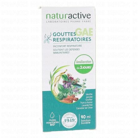 NATURACTIVE Gouttes respiratoires aux huiles essentielles BIO (flacon de 90 ml)