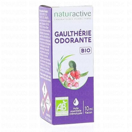 NATURACTIVE Huile Essentielle Bio Gaulth&eacute;rie Odorante flacon 10ml