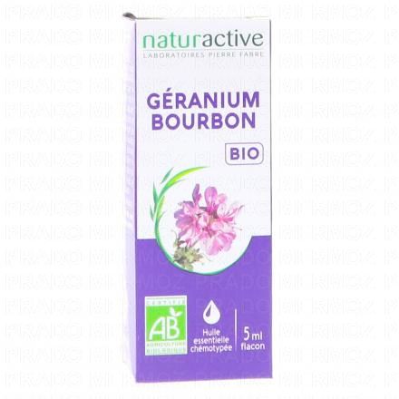 NATURACTIVE Huile Essentielle Bio G&eacute;ranium Bourbon flacon 5ml