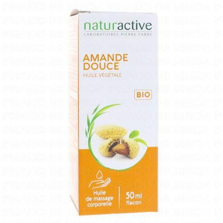 NATURACTIVE Huile V&eacute;g&eacute;tale Bio Amande Douce flacon 50ml