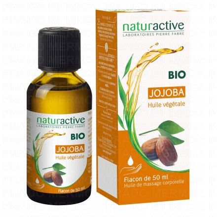 NATURACTIVE Huile V&eacute;g&eacute;tale Bio Jojoba flacon 50ml