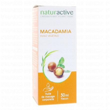 NATURACTIVE Huile V&eacute;g&eacute;tale Bio Macadamia flacon 50ml