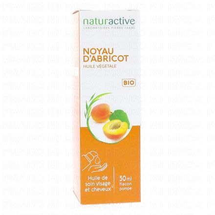 NATURACTIVE Huile v&eacute;g&eacute;tale Noyau d'Abricot Bio Flacon Pompe 50ml