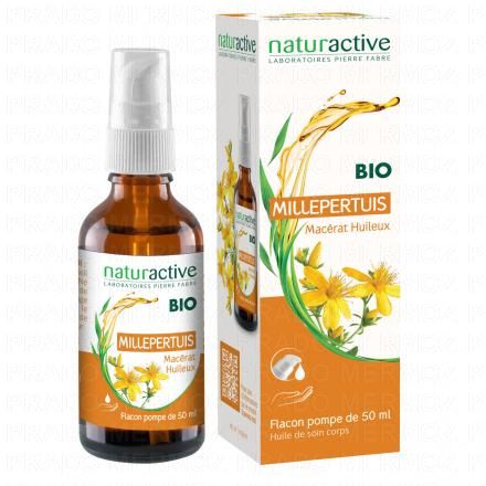 NATURACTIVE Mac&eacute;rat Huileux de Millepertuis Bio flacon pompe 50ml