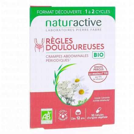 NATURACTIVE R&egrave;gles douloureuses Bio (10 g&eacute;lules)