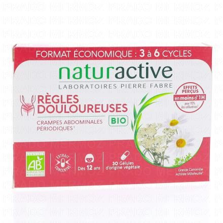 NATURACTIVE R&egrave;gles douloureuses Bio (30 g&eacute;lules)