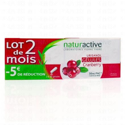 NATURACTIVE Confort Urinaire Entretien Urisanol (lot de 2 bo&icirc;tes de 30 g&eacute;lules)