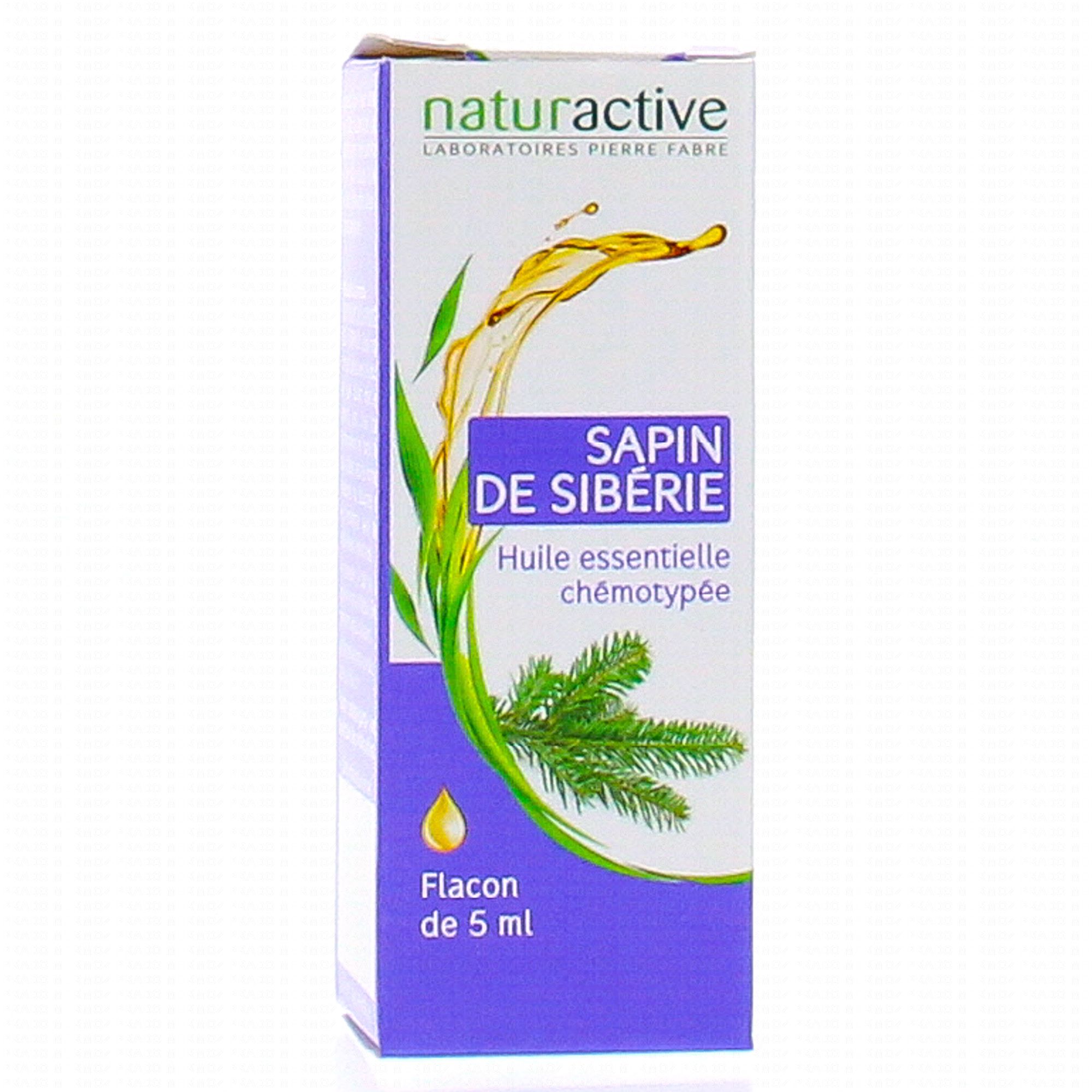 NATURACTIVE Huile Essentielle Bio Sapin de Sibérie flacon 5ml - Pharmacie  Prado Mermoz