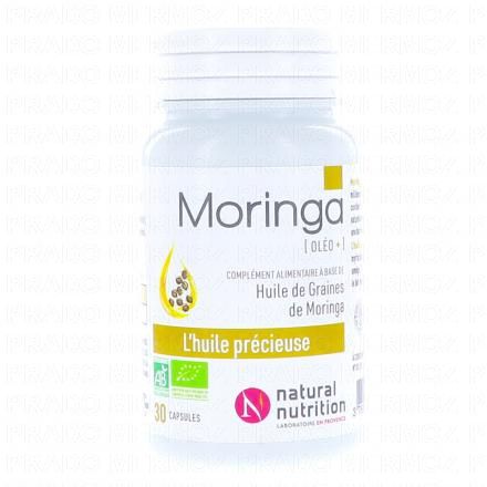 NATURAL NUTRITION Huile de Graines de Moringa Oleifera Bio 30 capsules