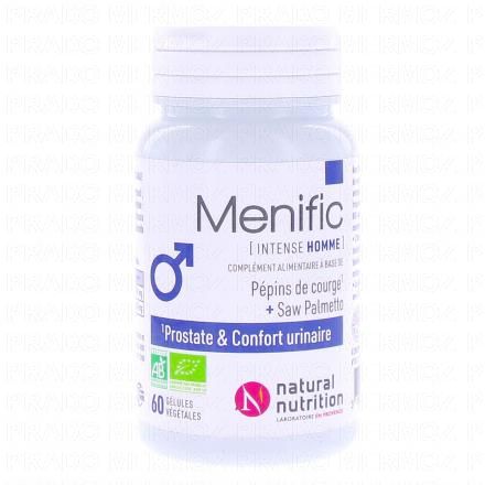 NATURAL NUTRITION Menific intense homme bio x60 g&eacute;lules
