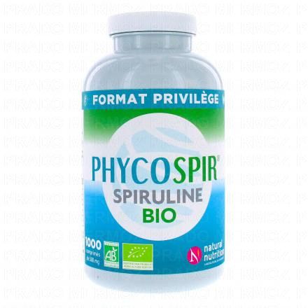 NATURAL NUTRITION Spiruline phycospir (pot de 1000 comprim&eacute;s)