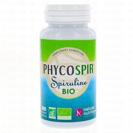 NATURAL NUTRITION Spiruline phycospir (pot de 180 comprim&eacute;s)